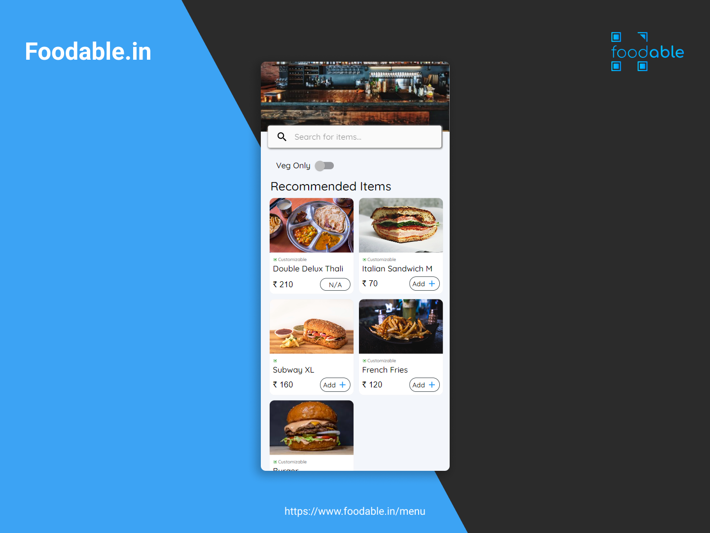 Foodable - Dining service